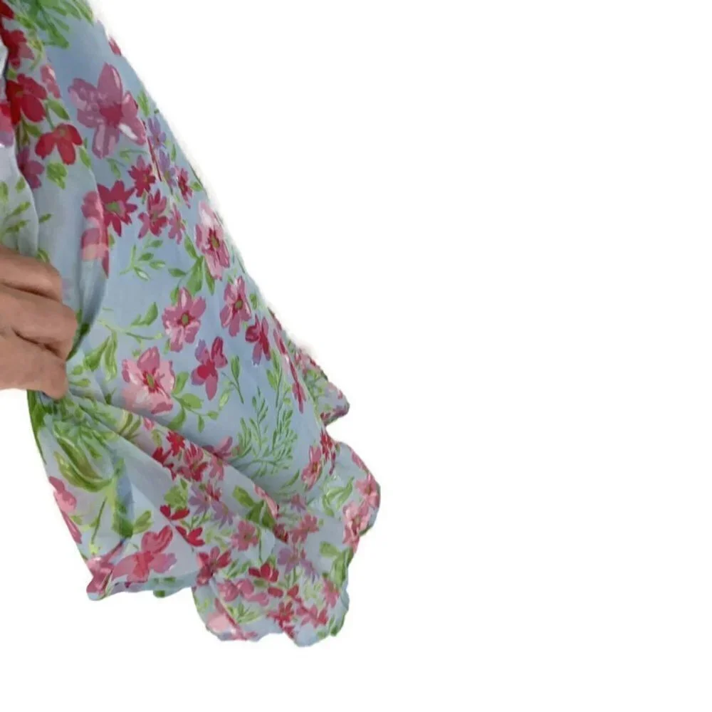 The Children's Place Dress Spring Floral Chiffon Size 10/12 NWT